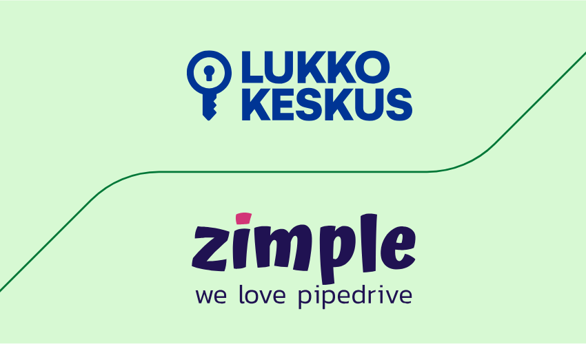 Lukkokeskuksen ja Zimplen logot vihreällä taustalla
